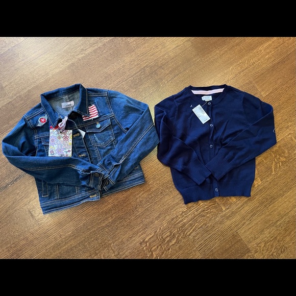 All NWT 10 pcs girls Sz 7 8 dress denim jacket top - Picture 3 of 5